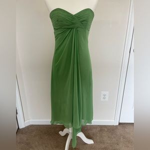 Green David’s Bridal Chiffon Dress -Size 6
